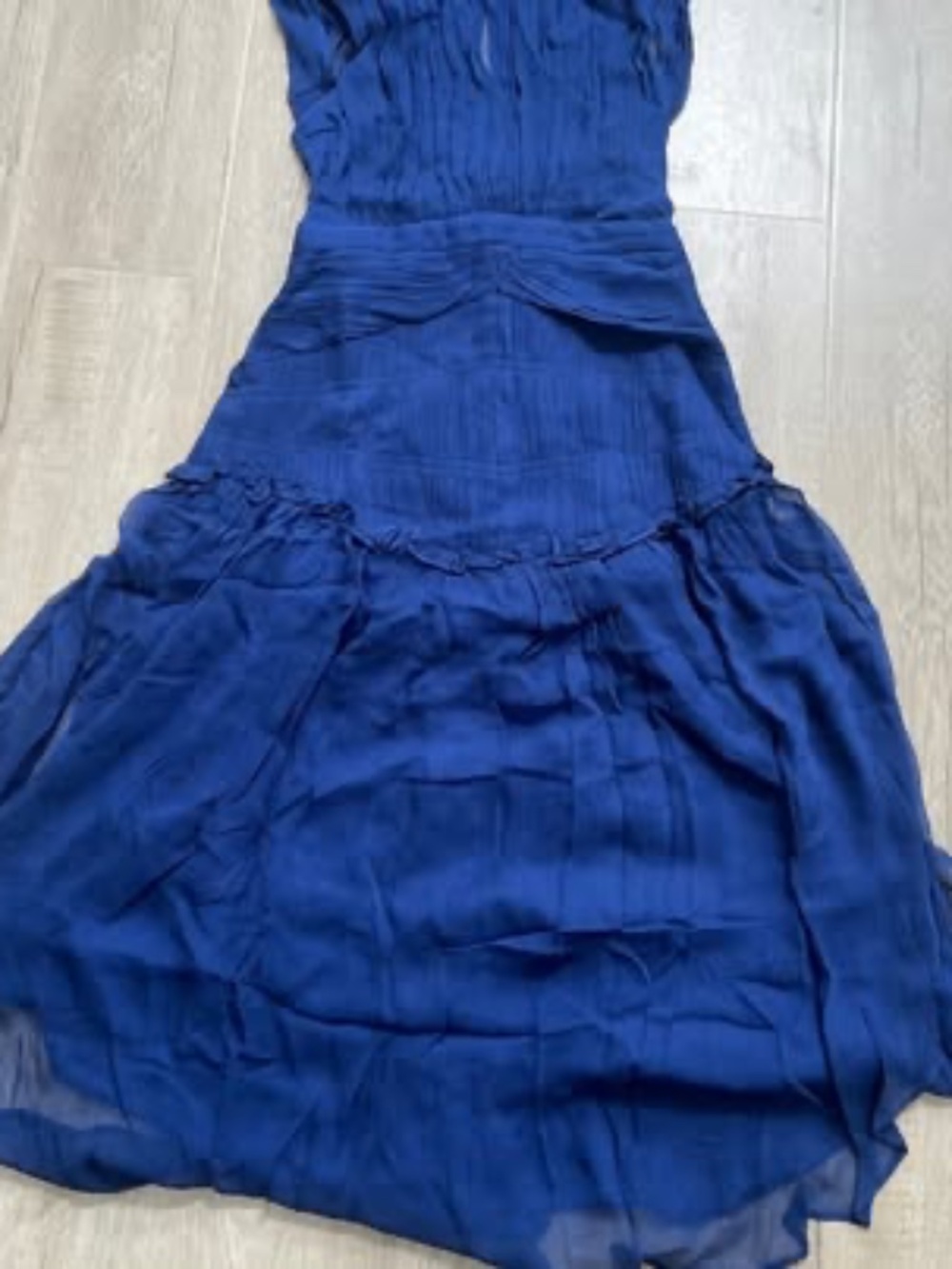 BRAND NEW Women's Navy Blue, Sleeveless, High Neck, Formal Midi Dress (w/ Tags)
